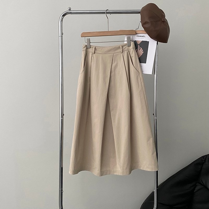 Дизайнерская юбка с уникальными складками оптом из Китая