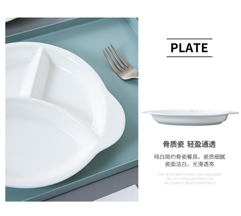 Детская тарелка из костяной фарфоровой керамики оптом