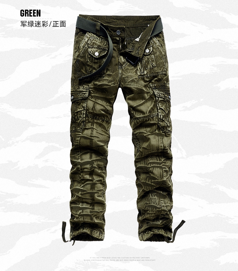 Мужские брюки военного стиля с карманами оптом из Китая