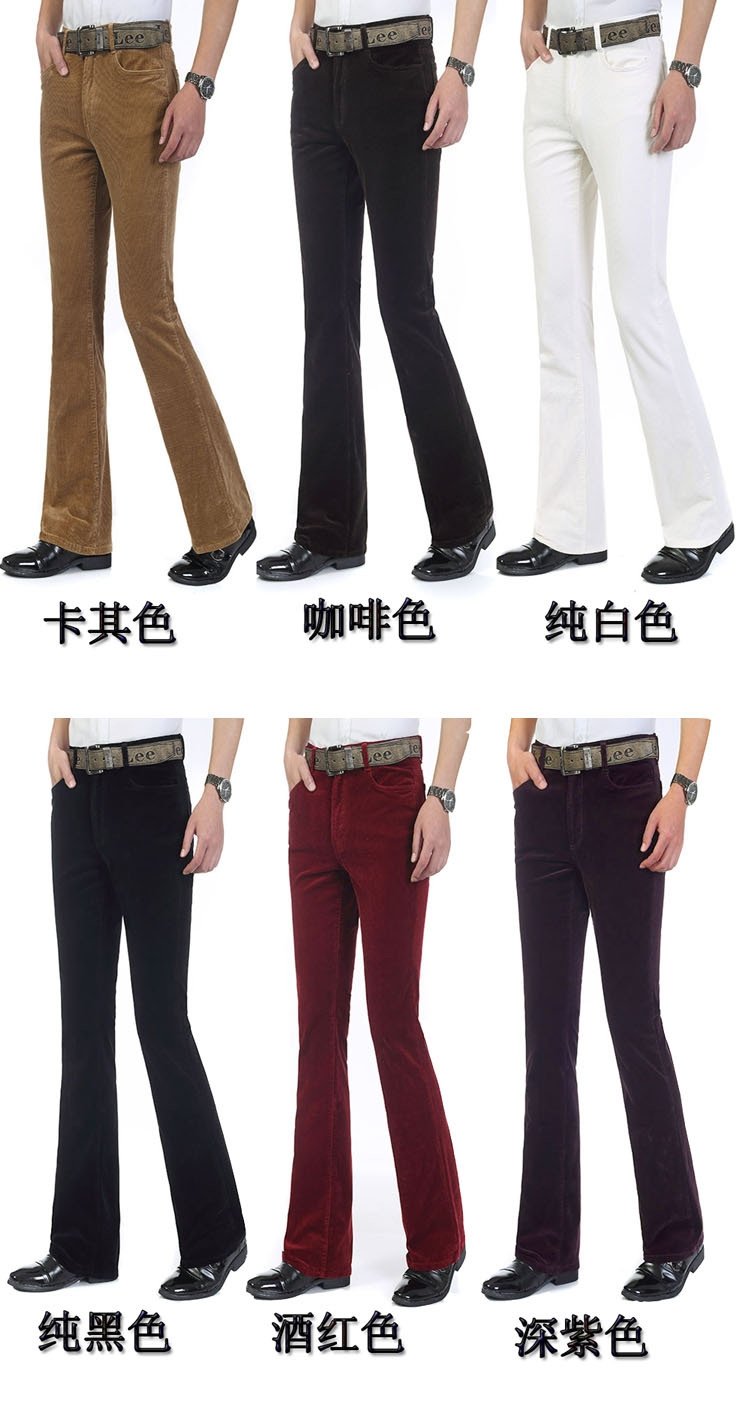 Мужские джинсы винтажного фасона из классического бархата оптом из Китая