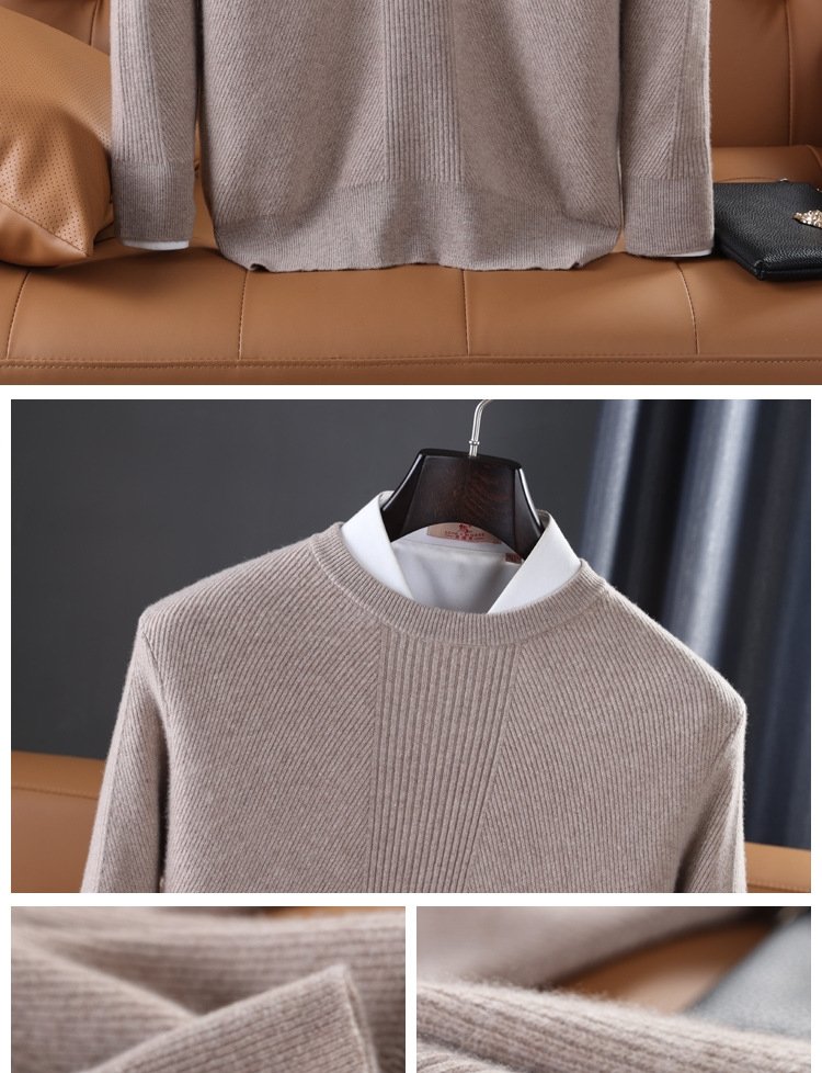 Мужской свитер из чистой шерсти оптом