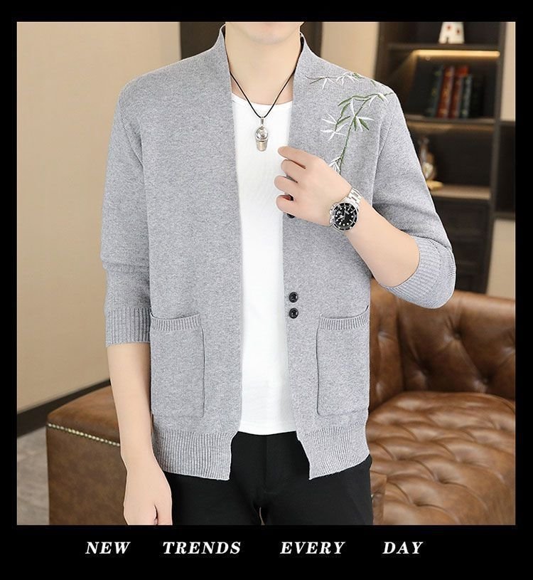 Мужская кардиган с вышивкой оптом