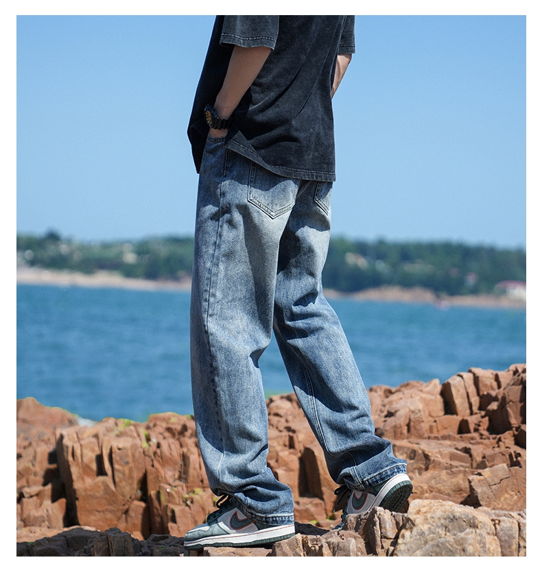 Мужские джинсы в стиле хайстрит 2024 оптом из Китая