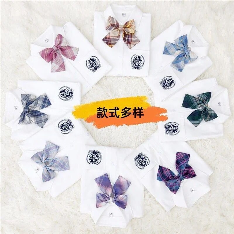 Детская школьная рубашка с коротким рукавом оптом из Китая