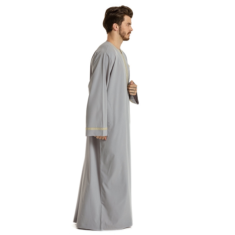 Мусульманская мужская длинная мантия с вышивкой оптом из Китая