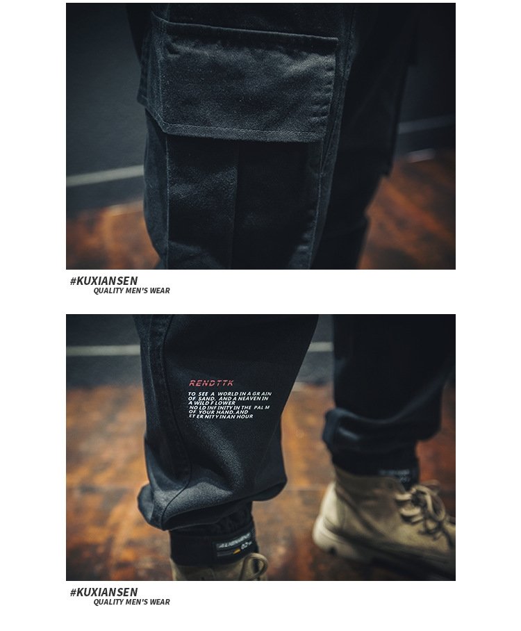 Весенние хлопковые брюки мужские оптом из Китая