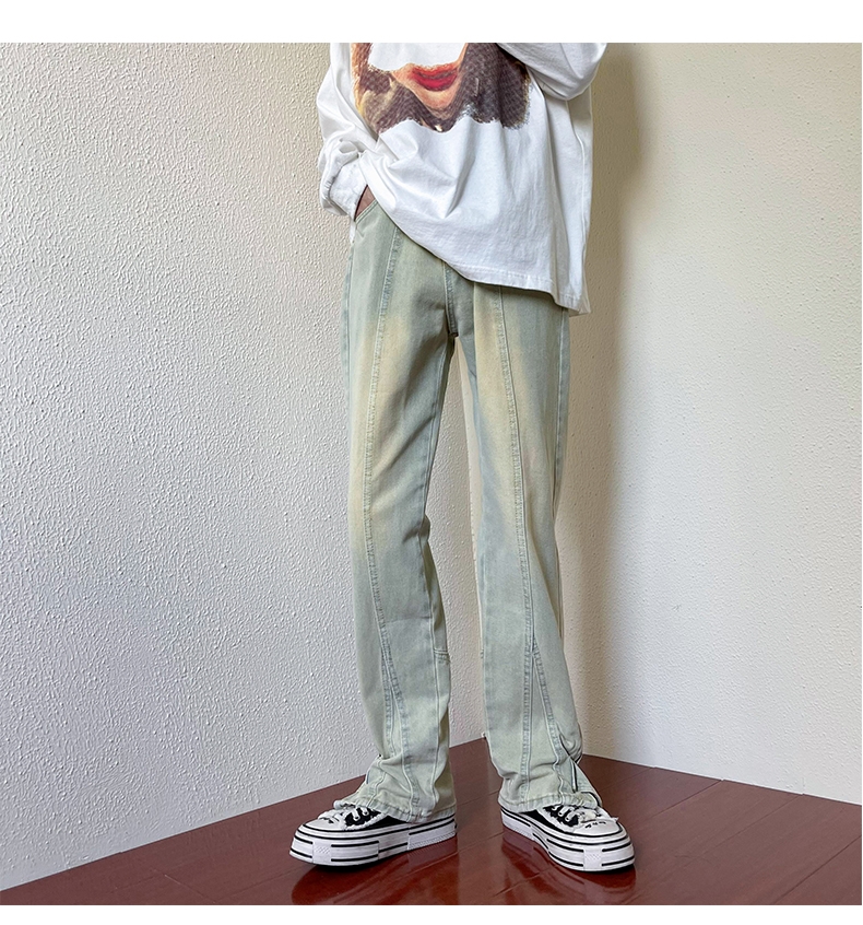 Черные джинсы с прямыми брюками оптом из Китая