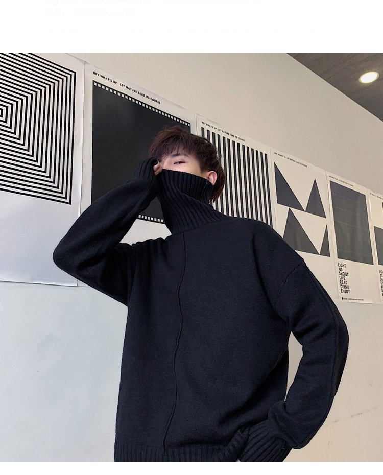 Мужской свитер с высоким воротником оптом