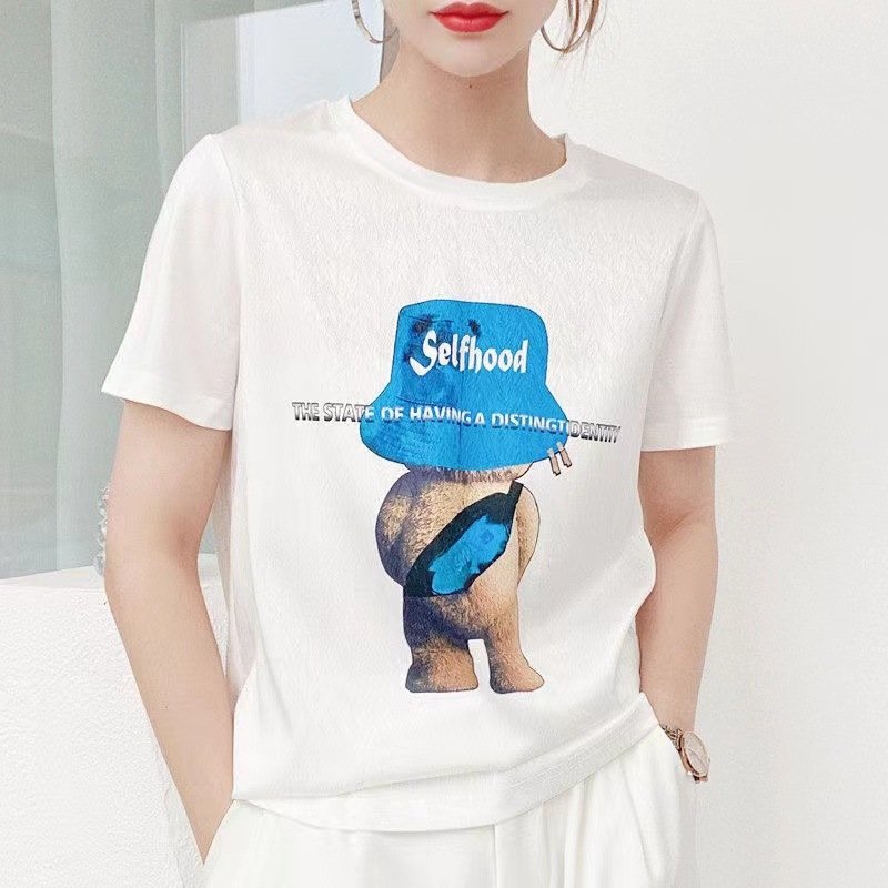 Футболка из искусственного шелка с коротким рукавом оптом