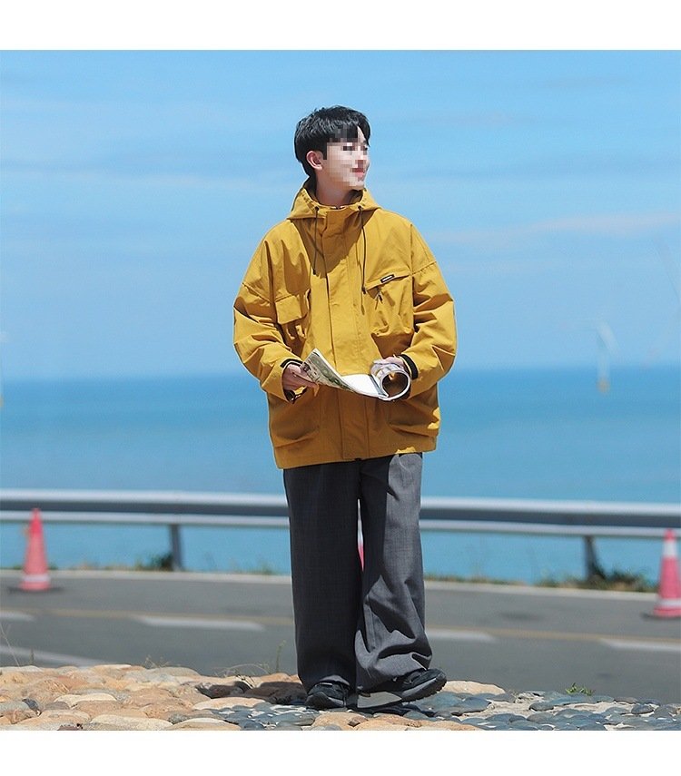 Ветровка военного стиля с капюшоном оптом из Китая