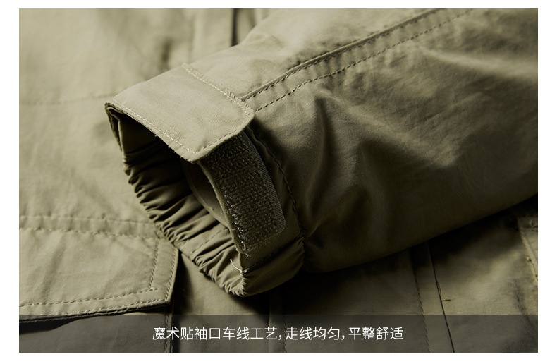 Мужской ветровой плащ с капюшоном оптом из Китая