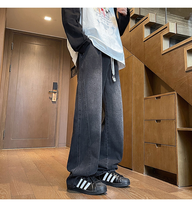 Джинсы мужские в стиле Хонконг весна оптом из Китая