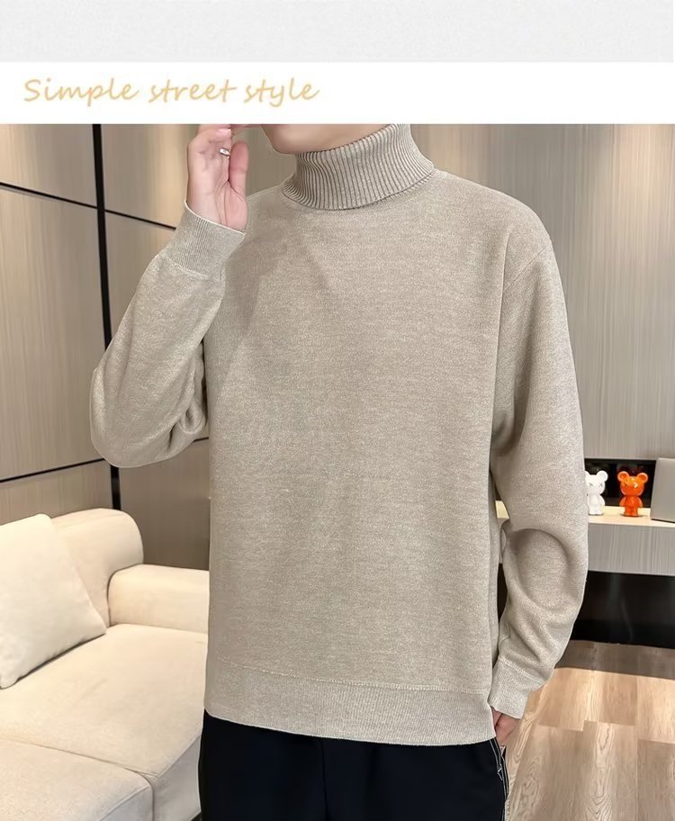 Мужской свитер с высоким воротником оптом