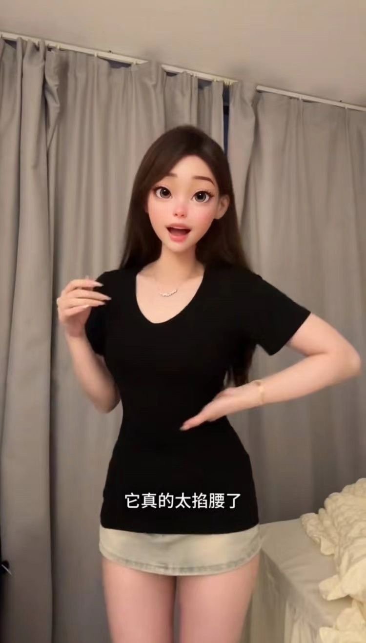 Футболка V-образного выреза с коротким рукавом оптом