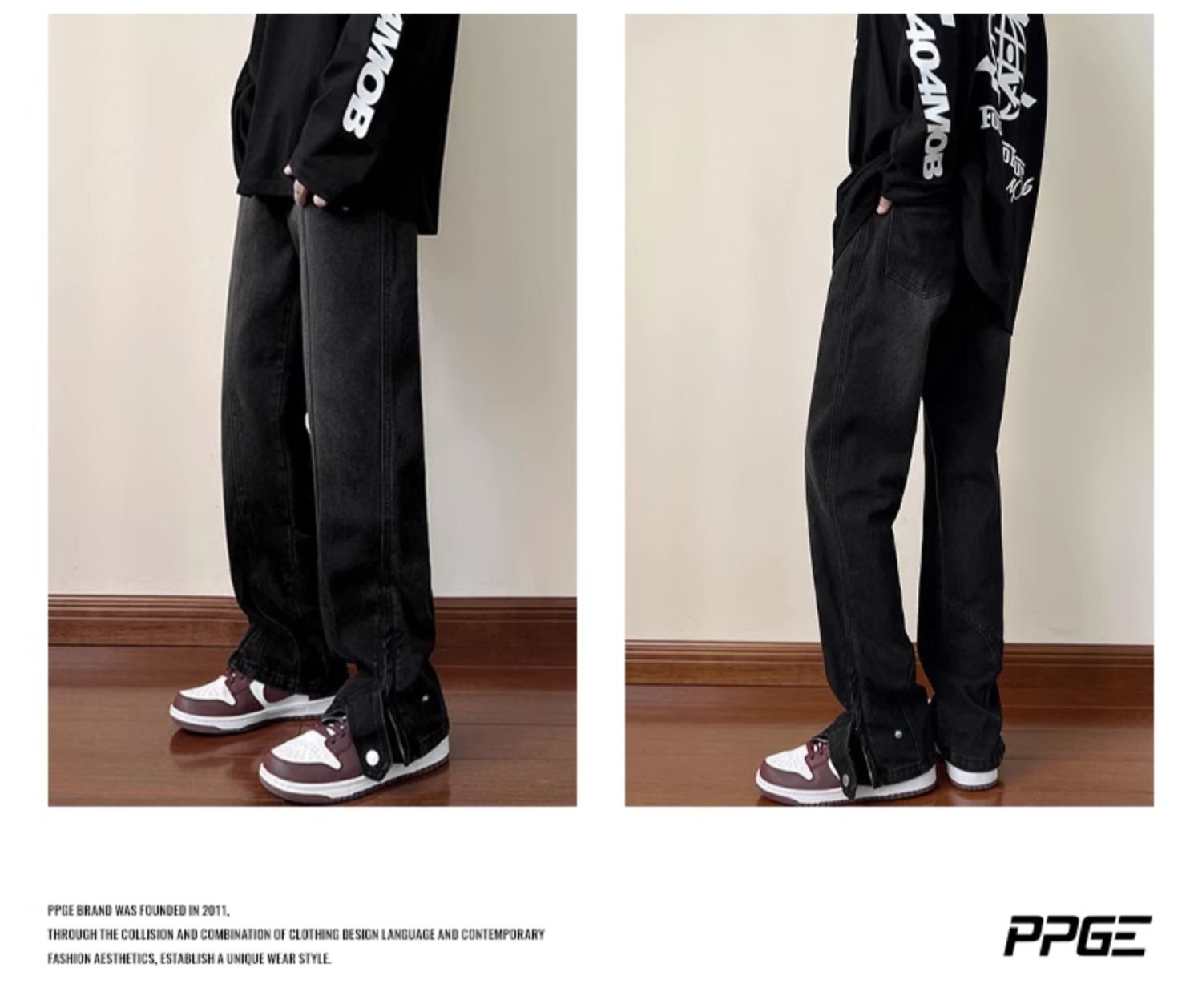 Джинсы oversize весенние мужские оптом из Китая