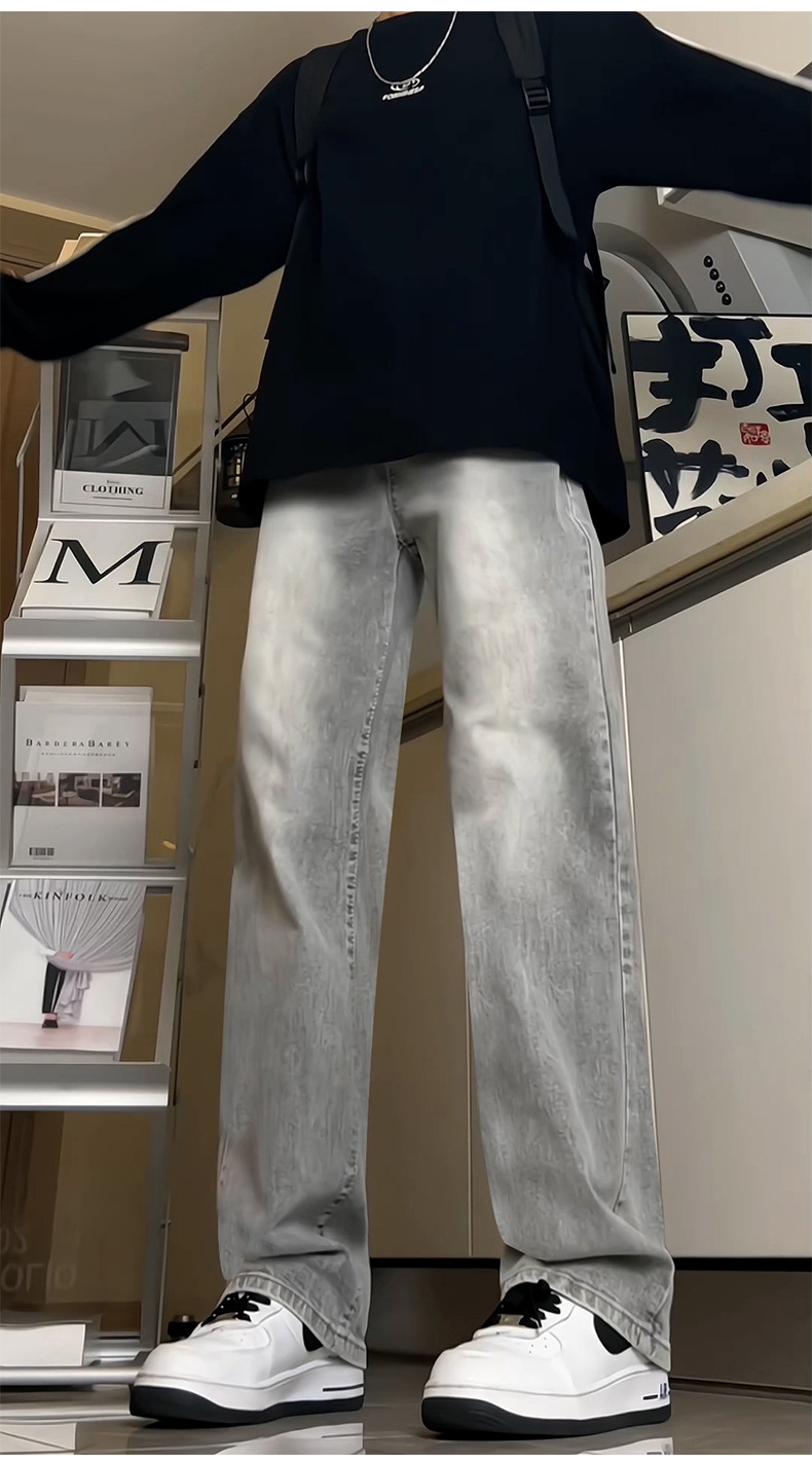 Мужские джинсы водяно-серого цвета оптом из Китая