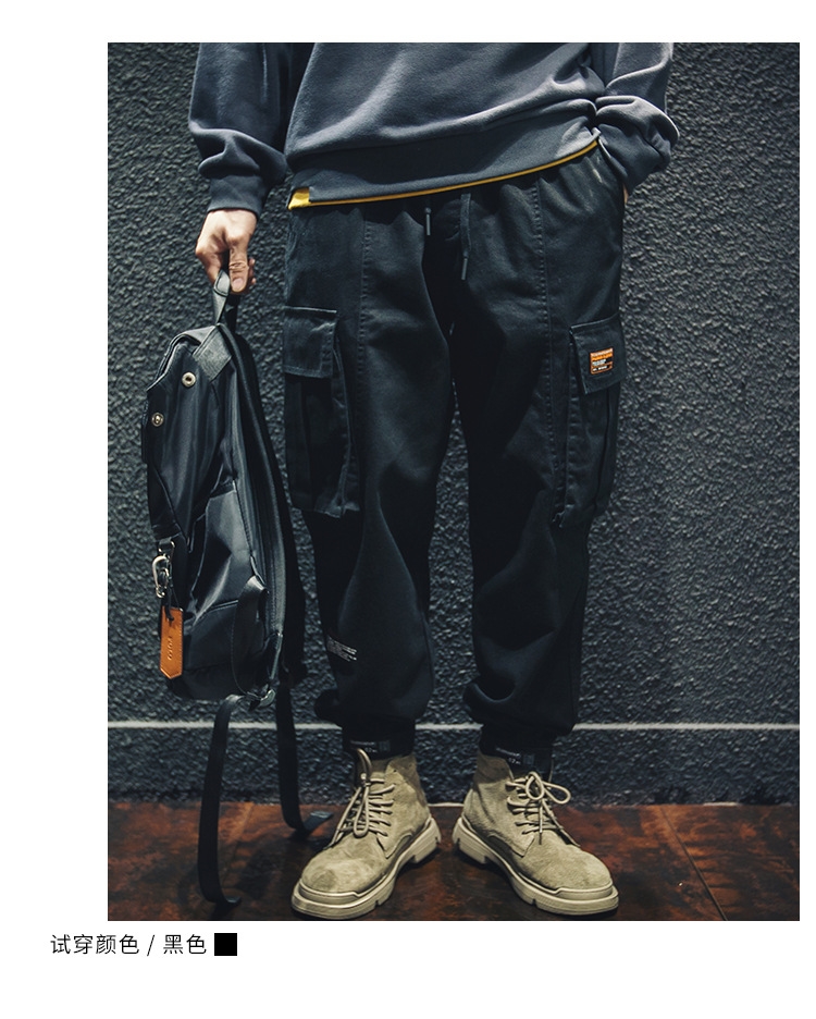 Весенние хлопковые брюки мужские оптом из Китая