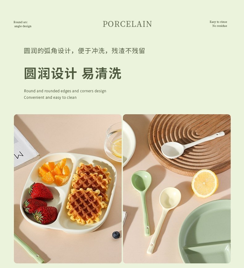 Керамическая тарелка для разделения пищи оптом