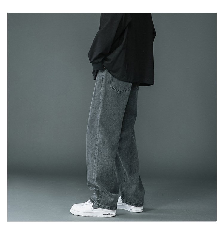 Мужские джинсы 2024 с прямыми штанинами оптом из Китая