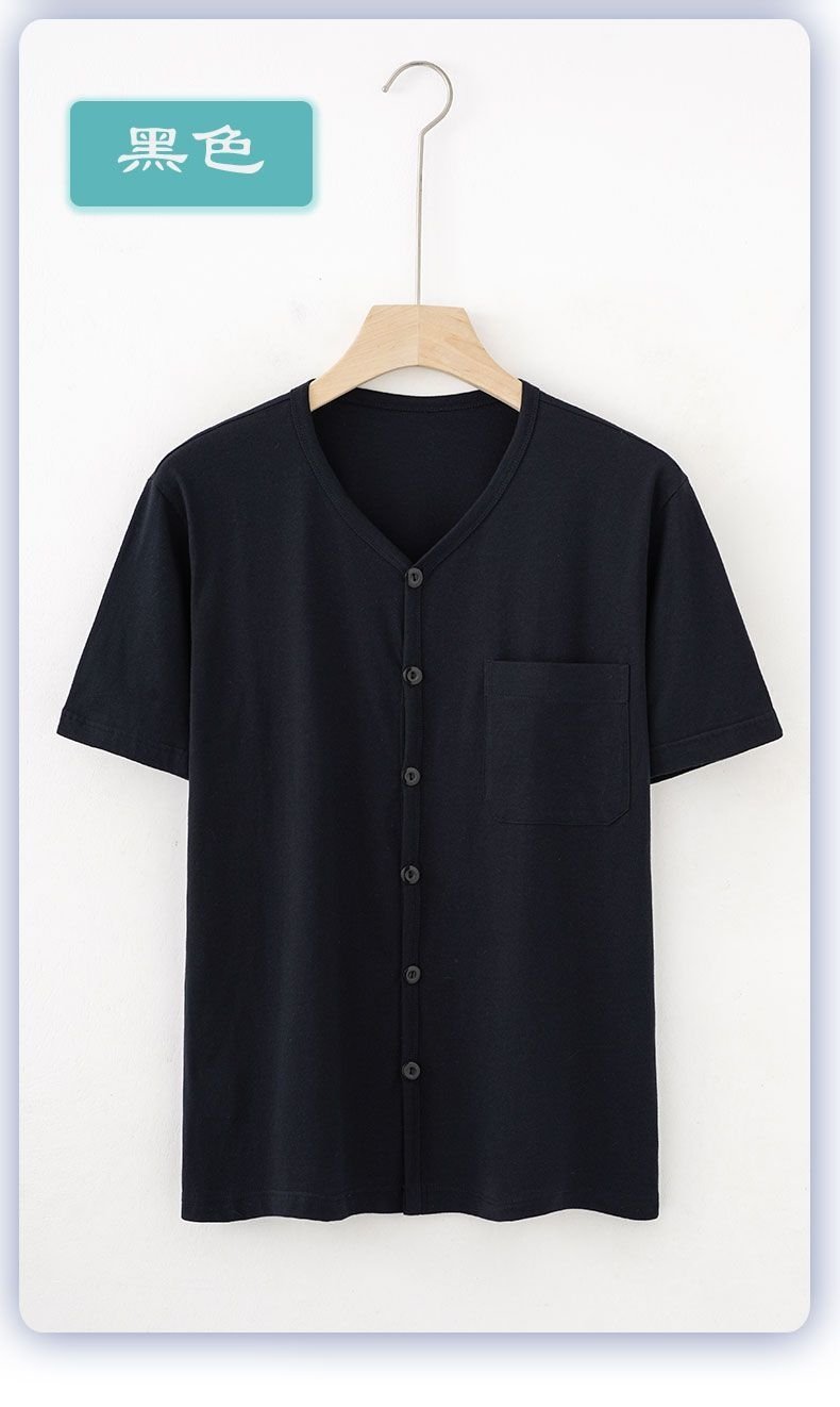 Мужская хлопковая рубашка с коротким рукавом оптом