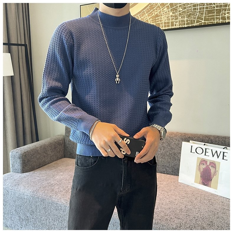 Мужской свитер с высоким воротником оптом