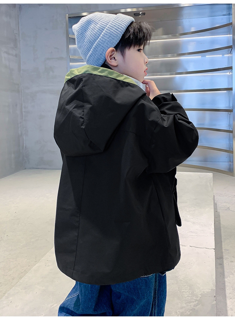 Детская мужская рабочая куртка весна-осень 2024 оптом из Китая