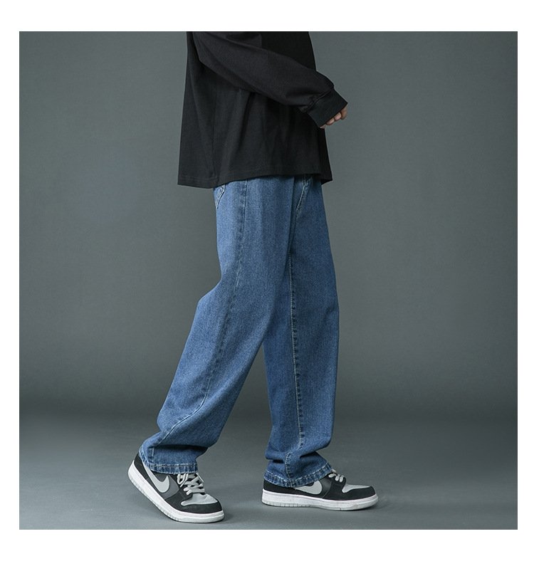Мужские джинсы 2024 с прямыми штанинами оптом из Китая