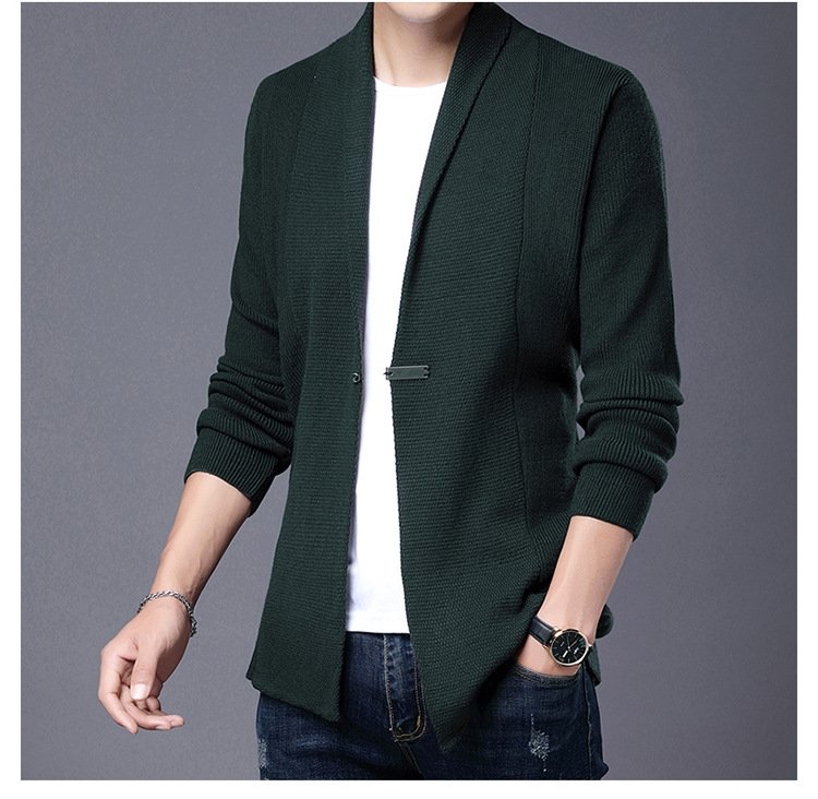 Мужской тонкий вязаный кардиган оптом