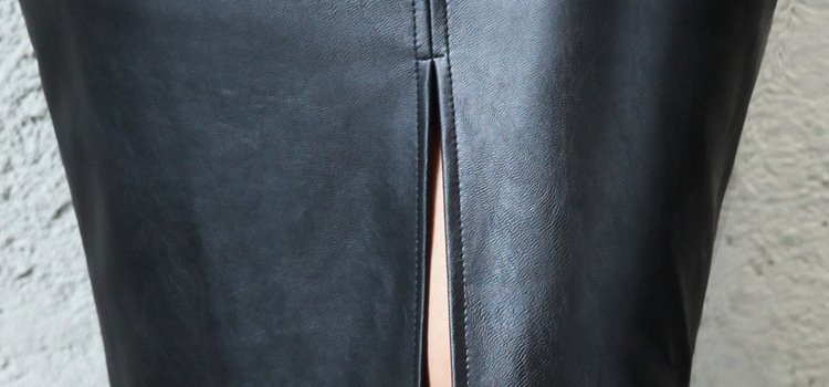 Женская кожаная юбка 2023 осенней коллекции оптом из Китая