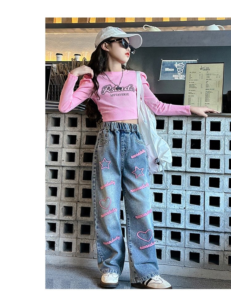 Детские джинсы весна-осень 2024 оптом