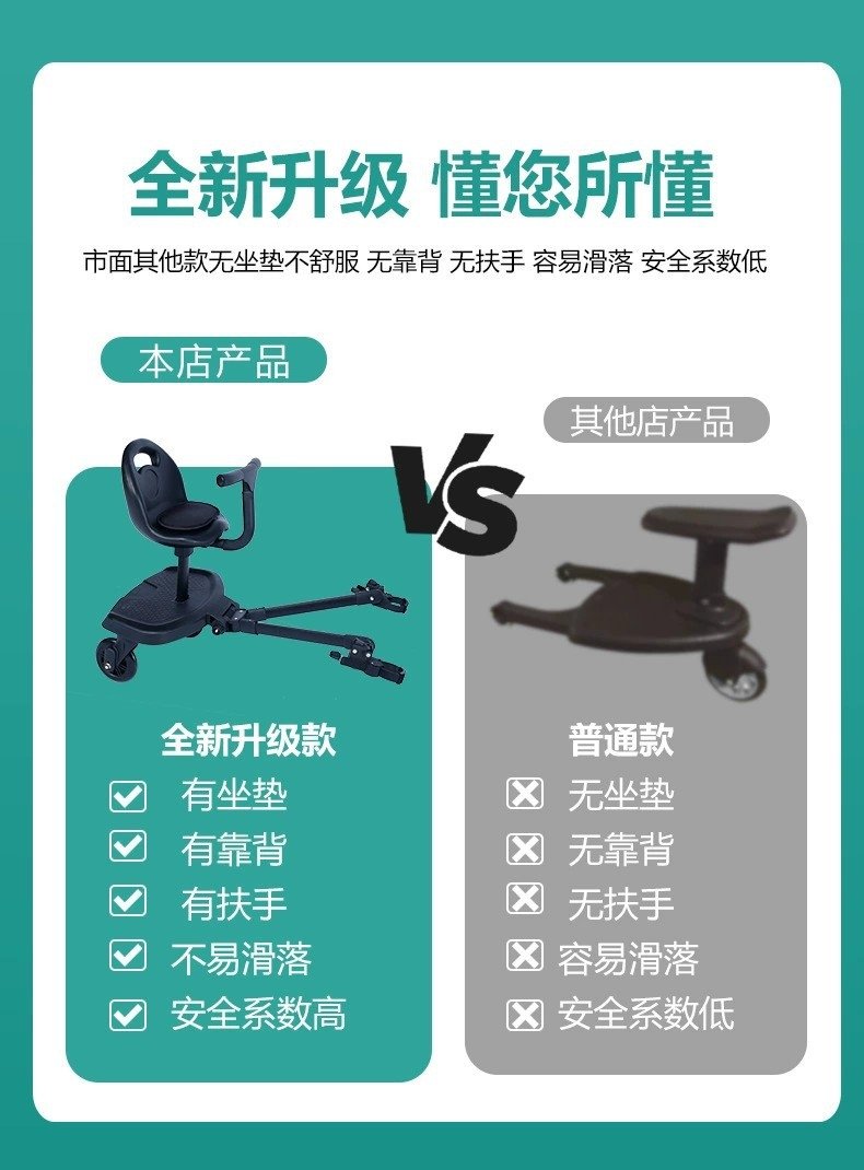 Детская коляска с дополнительной платформой и сиденьем оптом