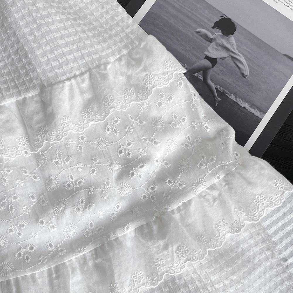 Высокая юбка с кружевом 2024 оптом из Китая