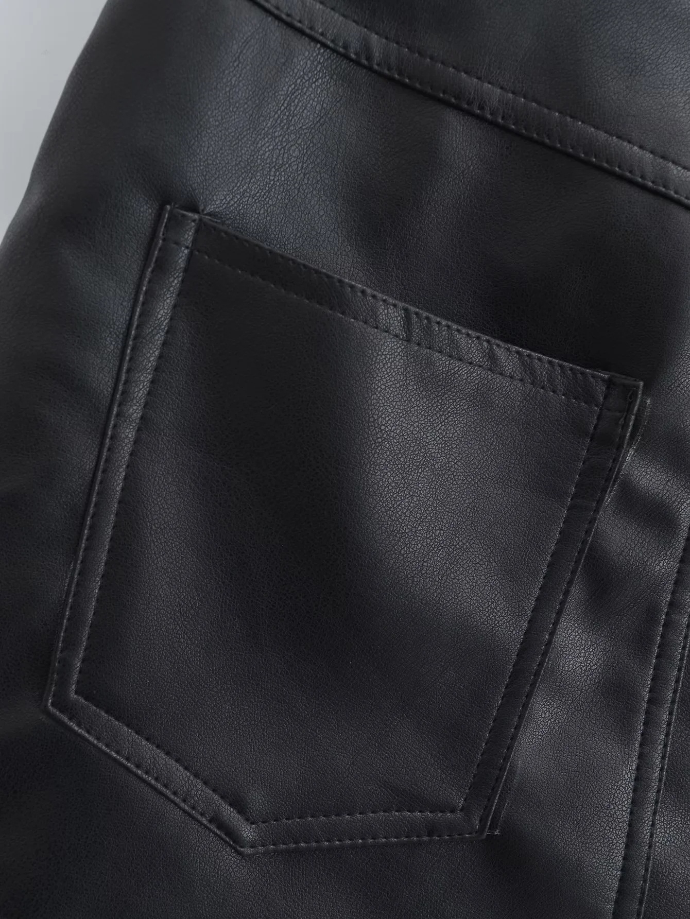 Женская юбка из PU-кожи 2023 нового дизайна высокой посадки оптом из Китая