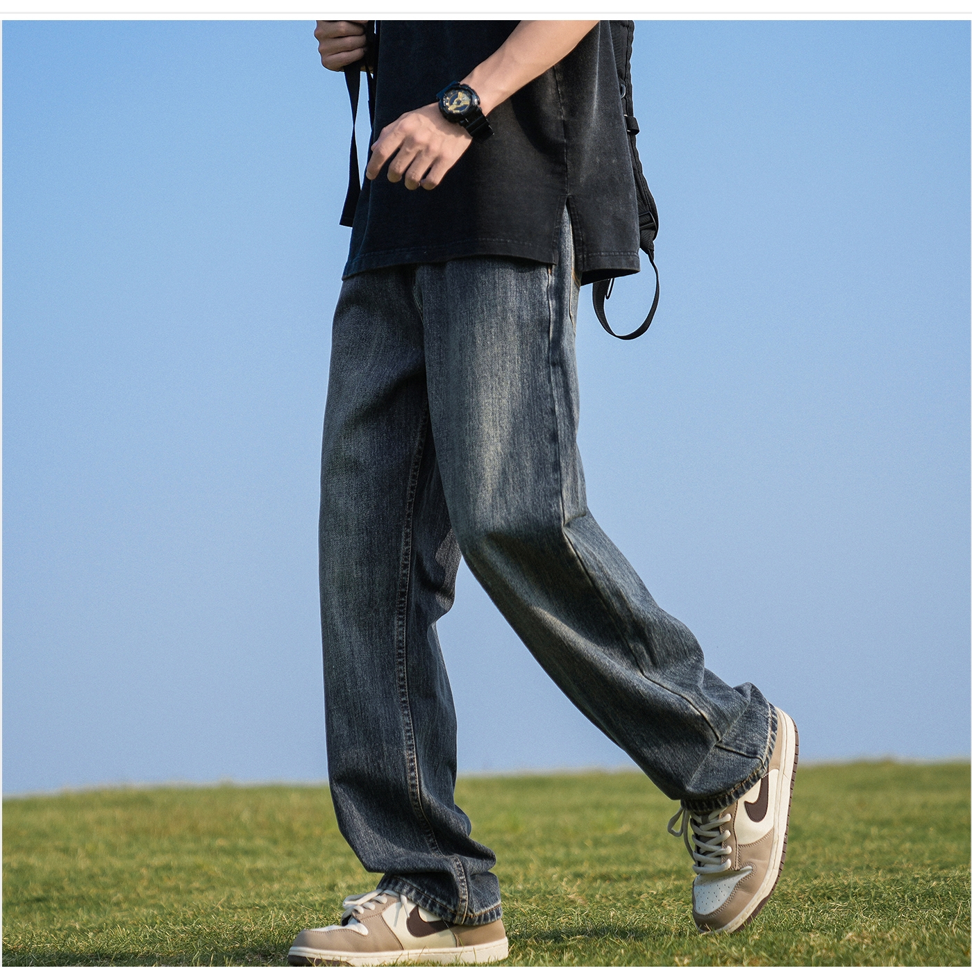 Мужские джинсы в стиле Гонконга оптом из Китая