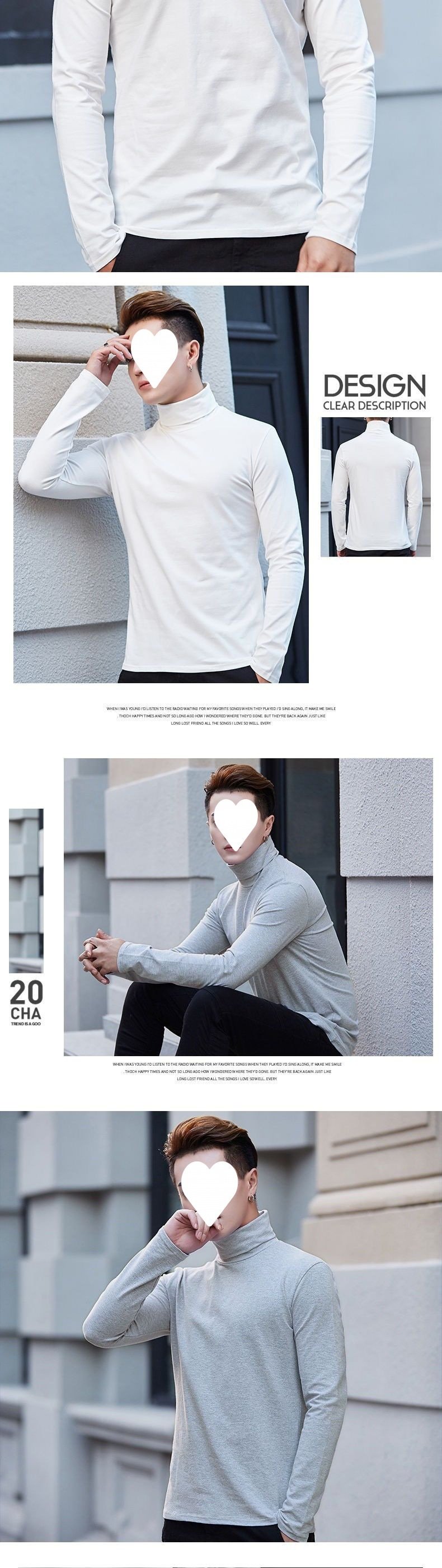 Мужская термобелье с высоким воротником оптом из Китая