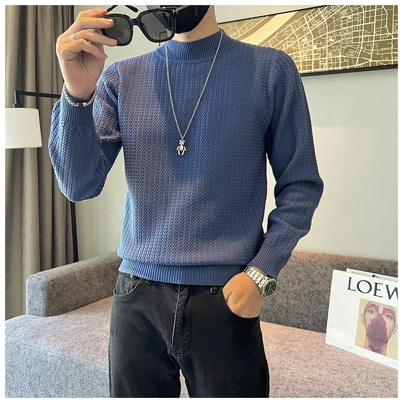 Мужской свитер с высоким воротником оптом