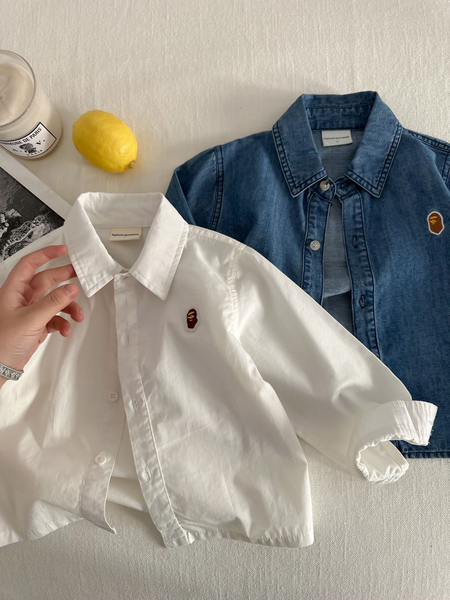 Детская рубашка весна 2024 оптом из Китая