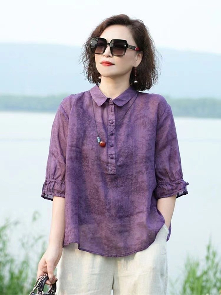 Женская футболка с вышивкой и средним рукавом оптом