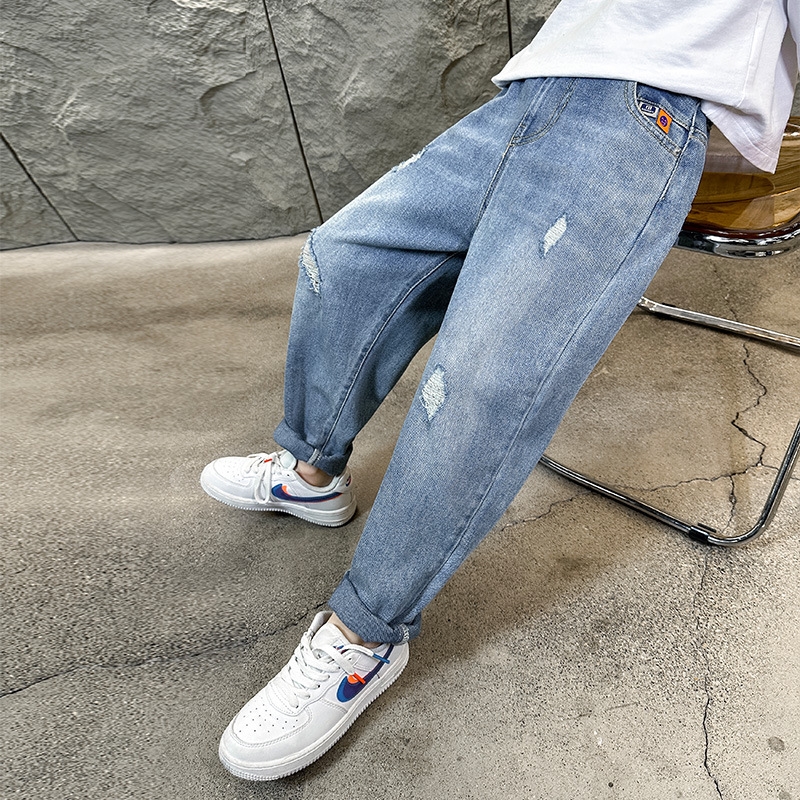 Детские джинсы 2024 весна-лето оптом из Китая