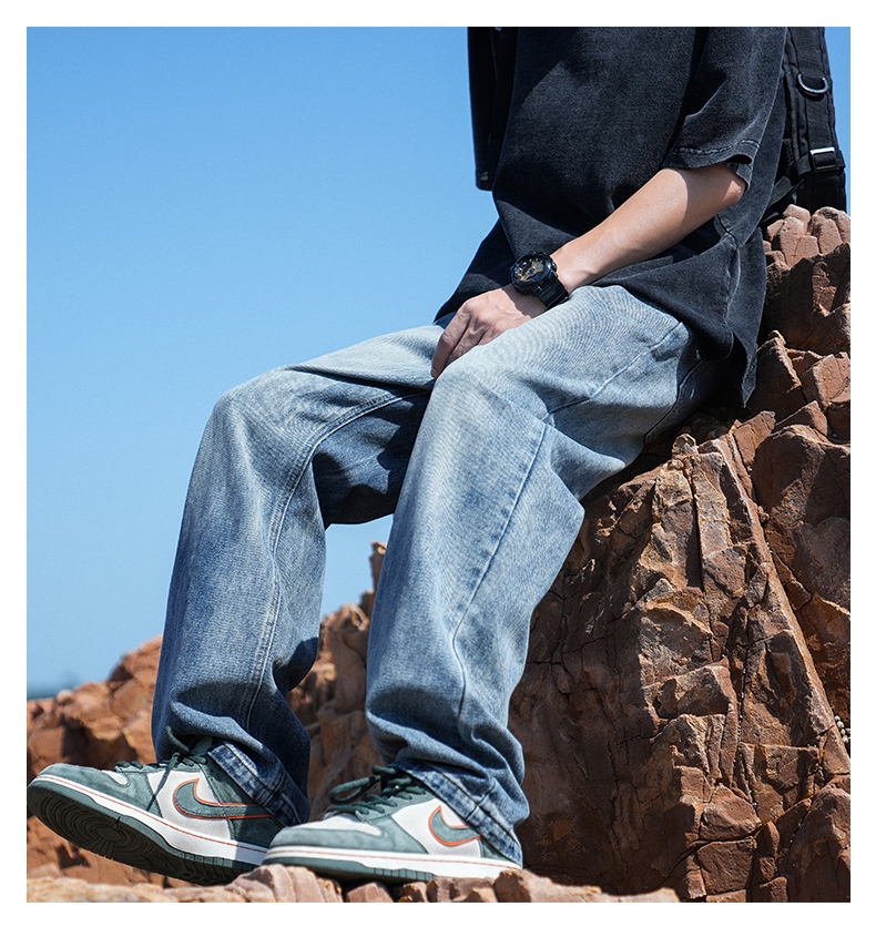 Мужские джинсы в стиле хайстрит 2024 оптом из Китая