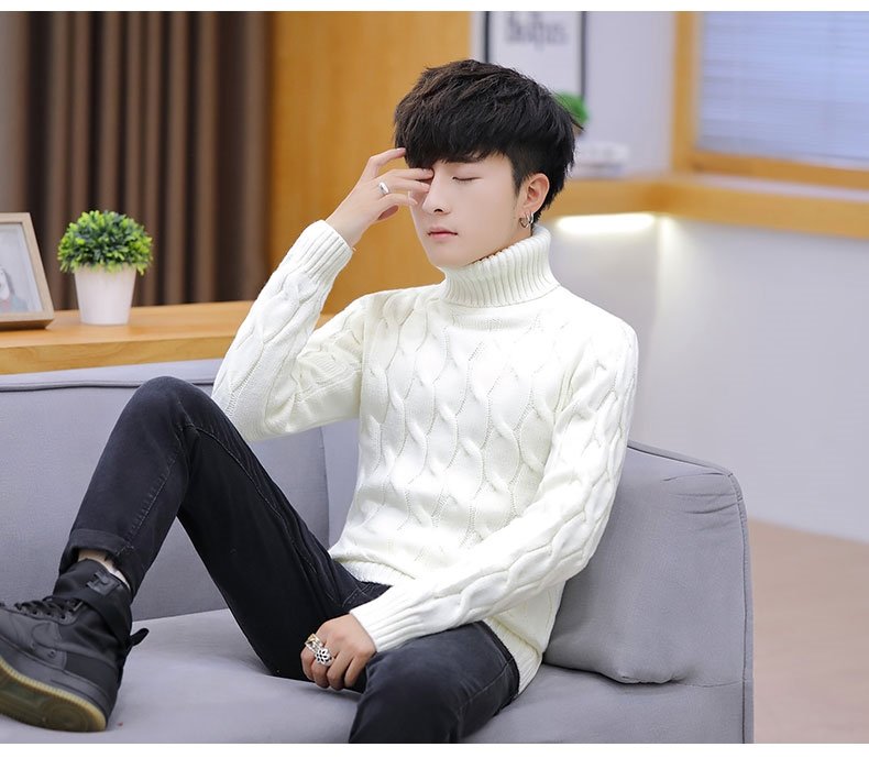 Мужской свитер с высоким воротником оптом