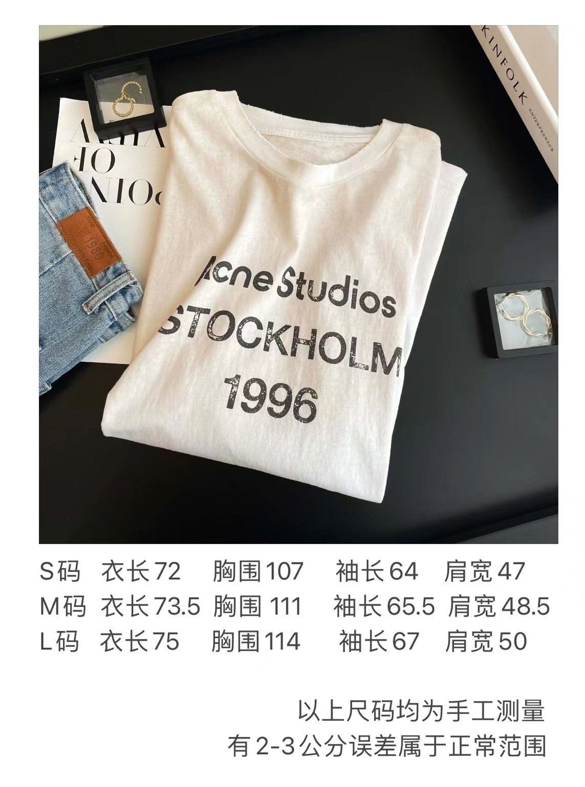 Футболка с длинным рукавом в стиле 2023SS с эффектом старения и градиентной печатью ACXD оптом