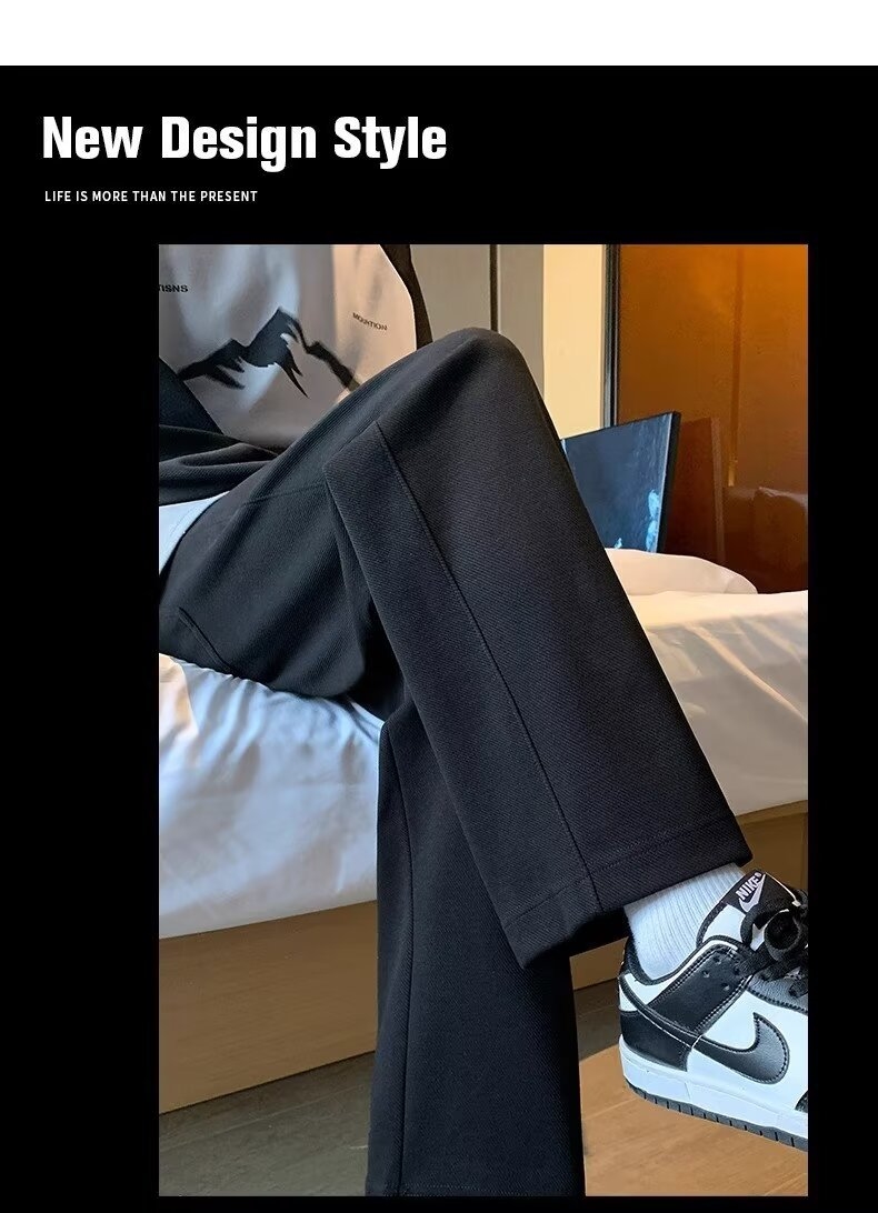 Широкие брюки 2024 новой моды для мужчин оптом из Китая