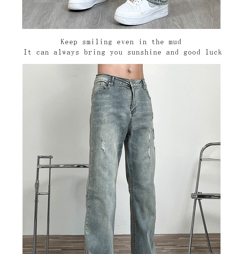 Мужские джинсы прямого кроя в стиле Хайстрит оптом из Китая