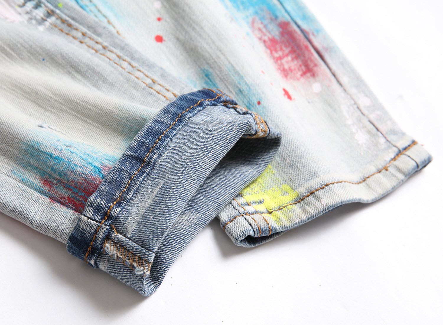 Мужские джинсы с вышивкой и принтом оптом из Китая