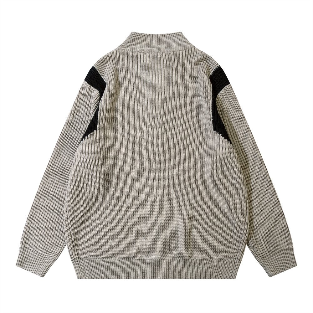 Мужская куртка с молнией и цветными вставками оптом