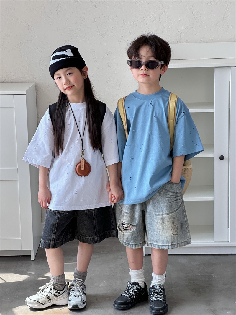 Детские джинсы в стиле ретро оптом из Китая