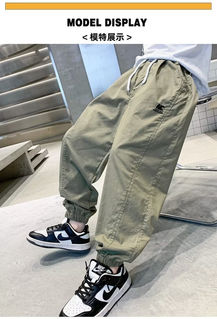 Детские летние хлопковые брюки 2024 нового дизайна оптом