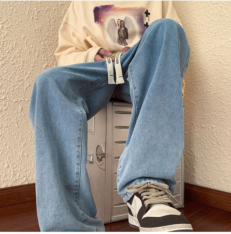 Джинсы мужские в стиле ретро оптом из Китая