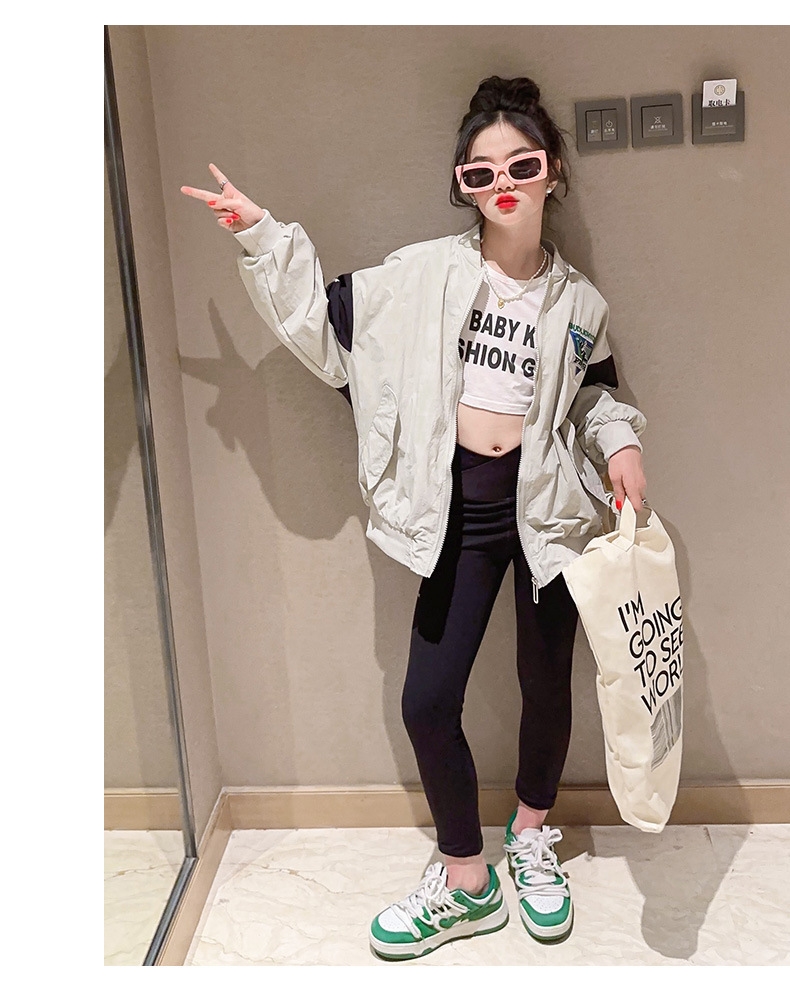 Детская куртка для девочек в стиле бейсбола оптом из Китая